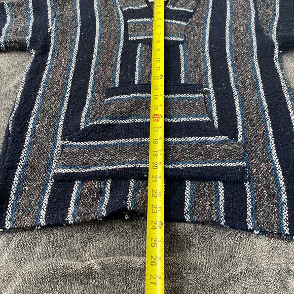 Cienfuegos Boho Striped Hooded Baja Hoodie Size Medium - Picture 7 of 7